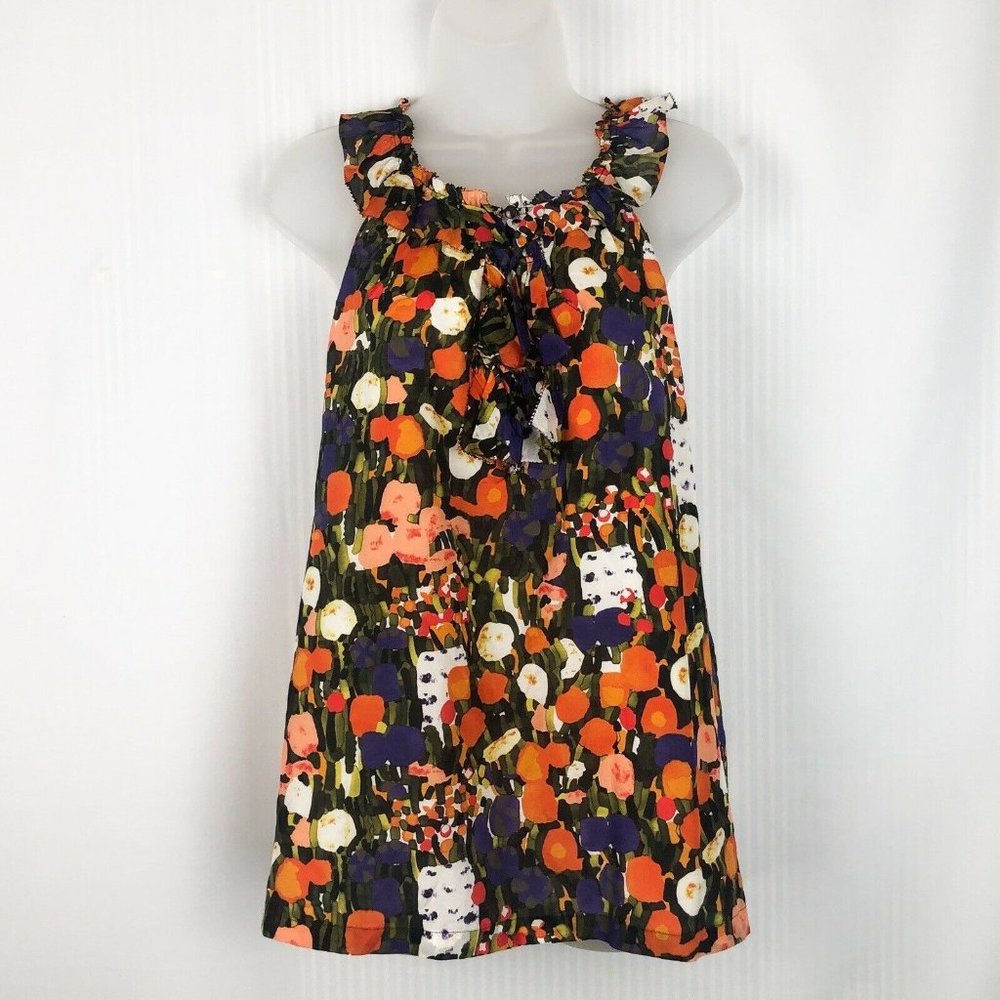 J. Crew Multicolor Floral Blouse